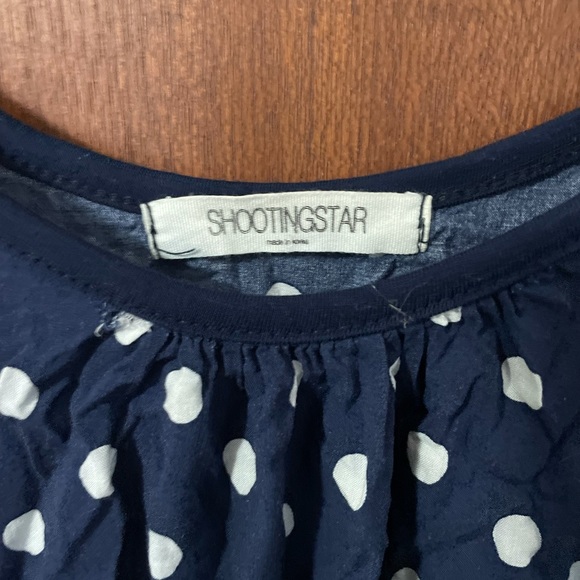 Polka dot pants suit romper navy - Picture 3 of 5